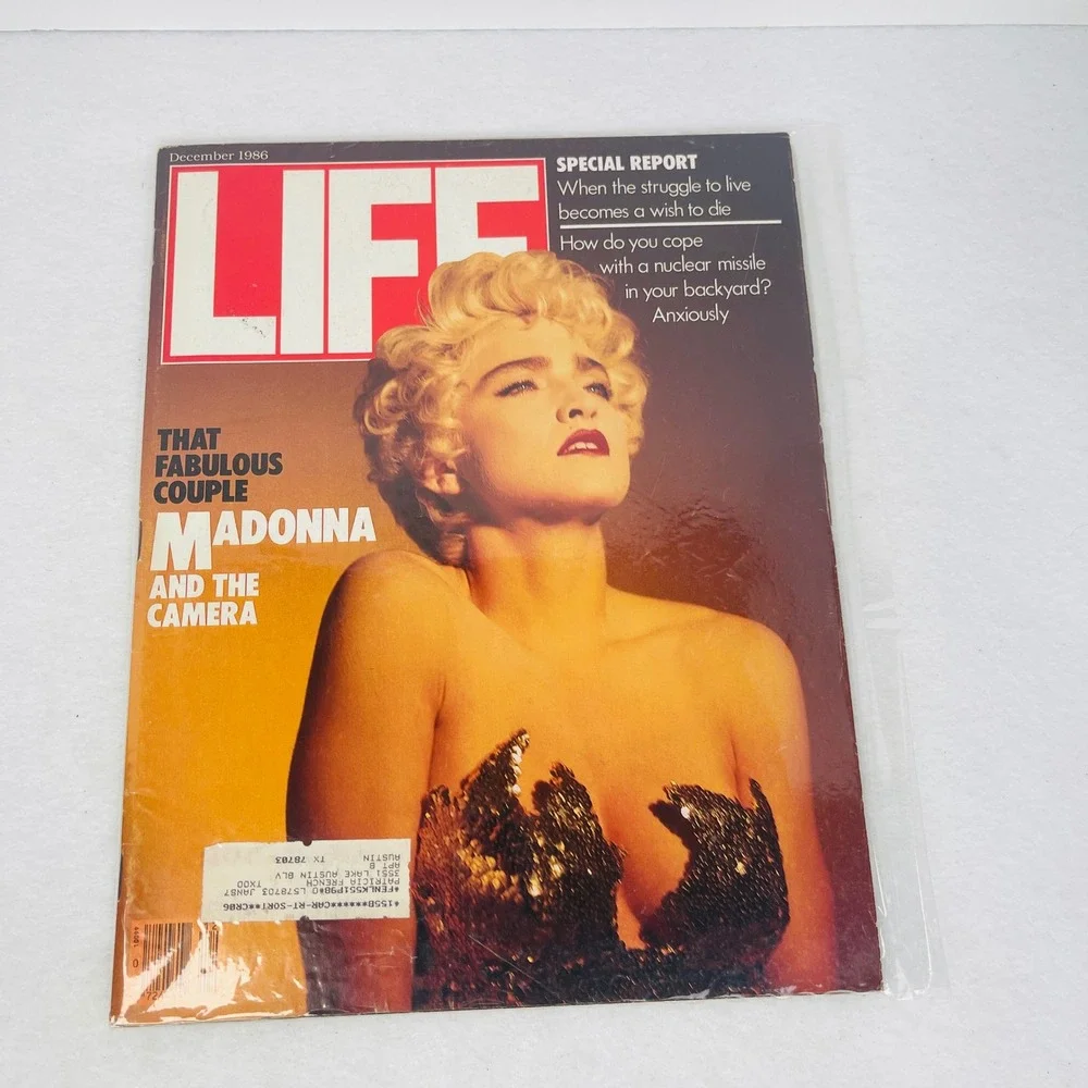 Vintage LIFE Magazine December 1986 Madonna Cover That Fabulous Couple 80s Pop